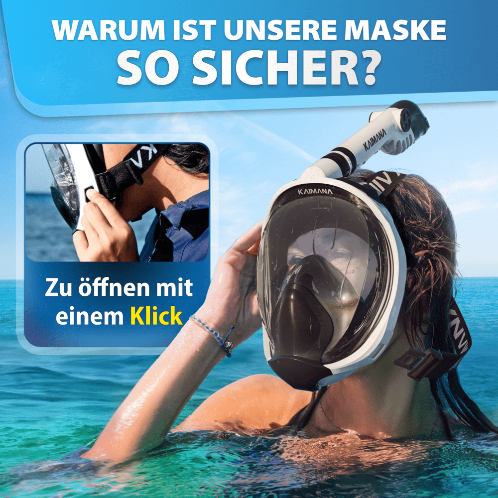 Sea Ventura Pro -Die CO2 sichere Schnorchelmaske