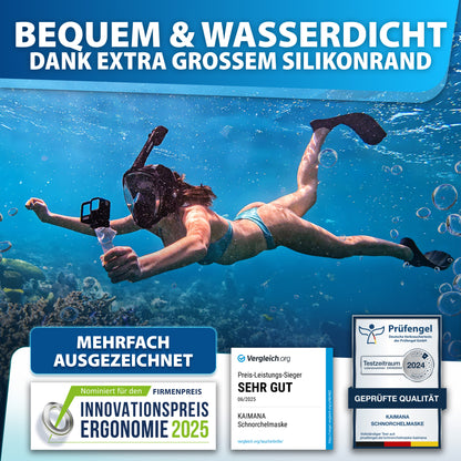 Sea Ventura Pro -Die CO2 sichere Schnorchelmaske